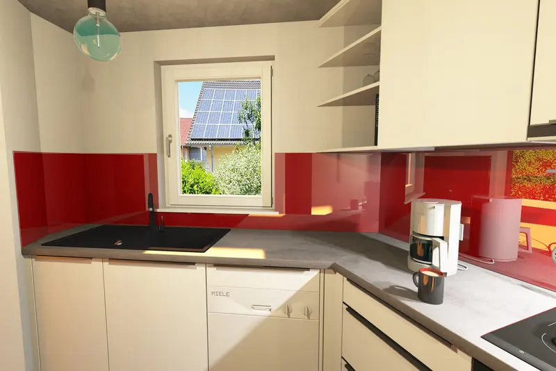 Design of a bespoke kitchen, 3D view