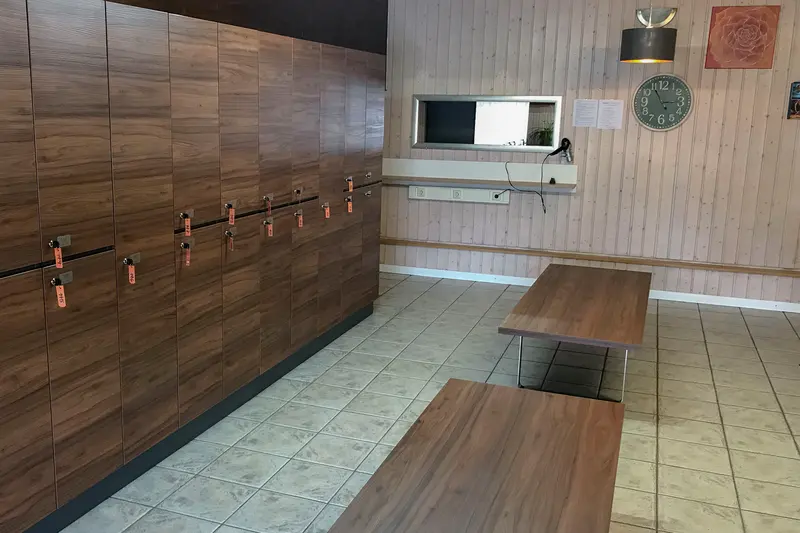 Lockers for changing rooms in sports, fitness and wellness studios
