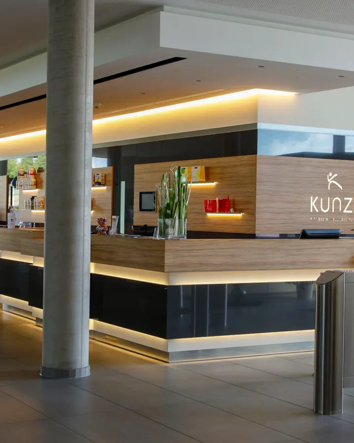 Empfangsbereiche für Sport-, Fitness- und Wellnessstudios