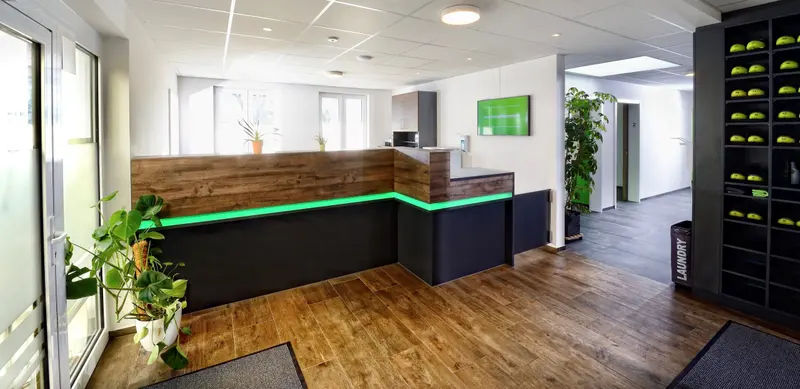 Empfangsbereiche für Sport-, Fitness- und Wellnessstudios